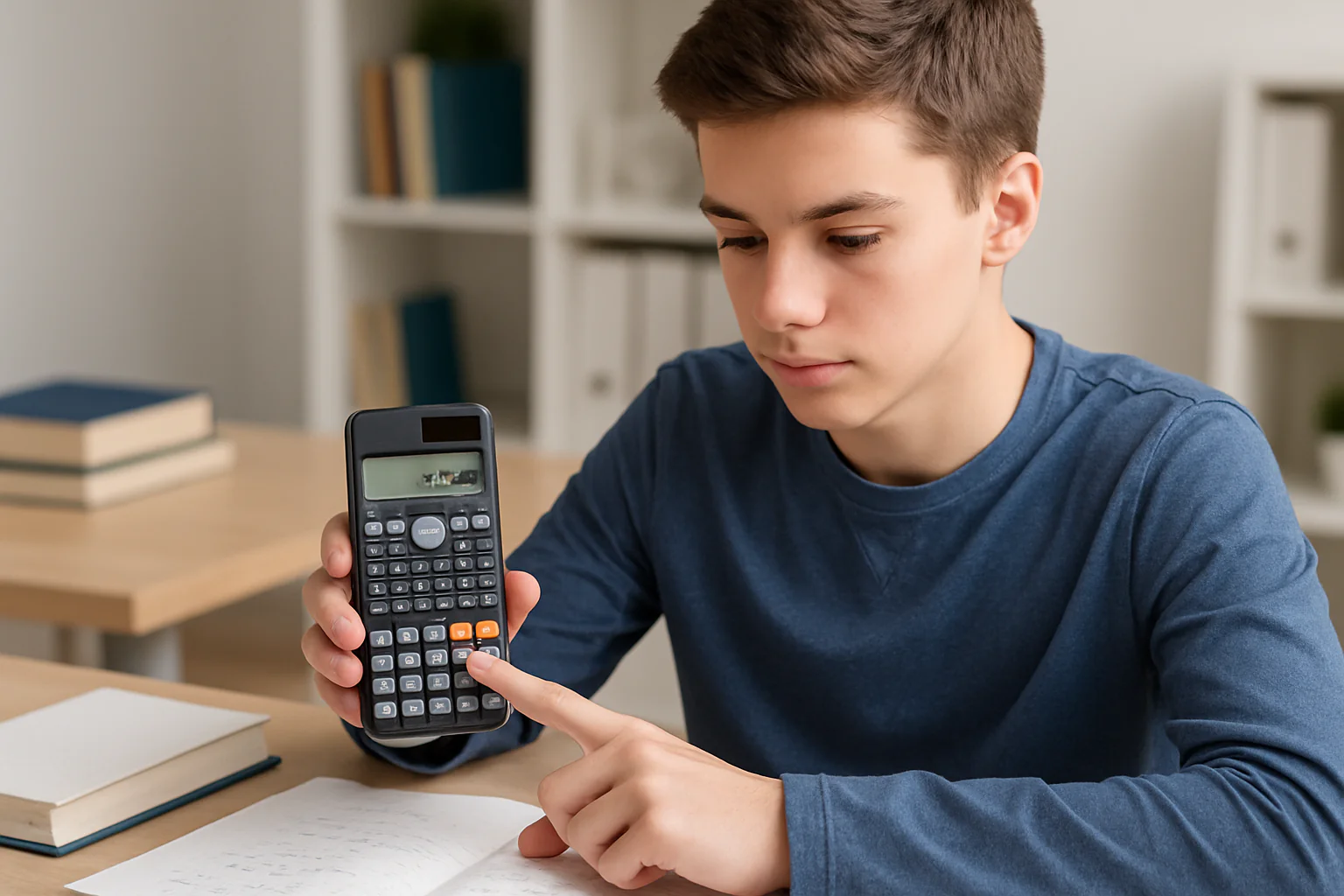 Essential Calculator Features Every Student Should Master - Student using scientific calculator functions and graphing capabilities
