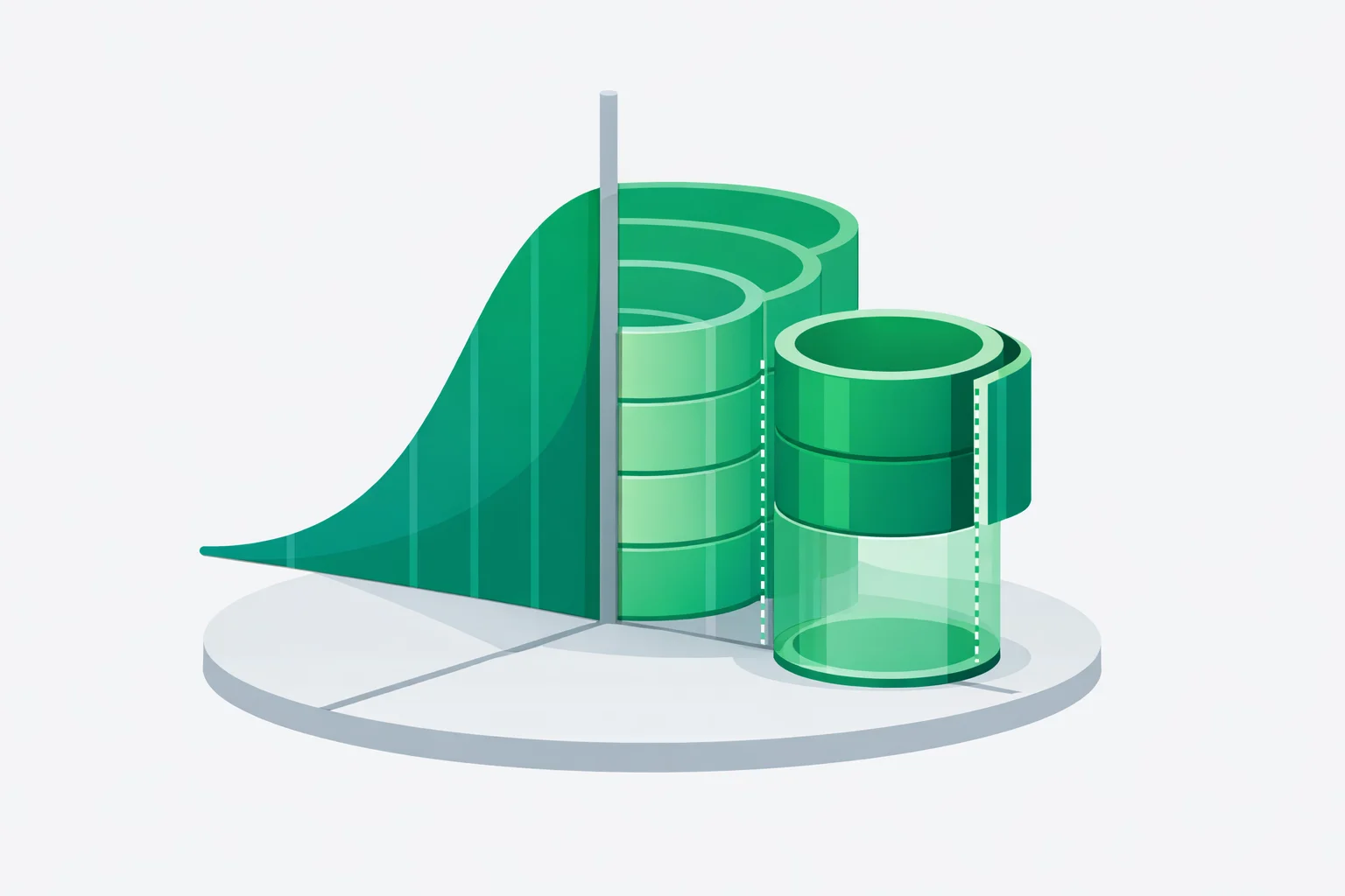 Cylindrical Shell Calculator showing concentric shells formed by revolving a curve around the y-axis with step-by-step volume integration.