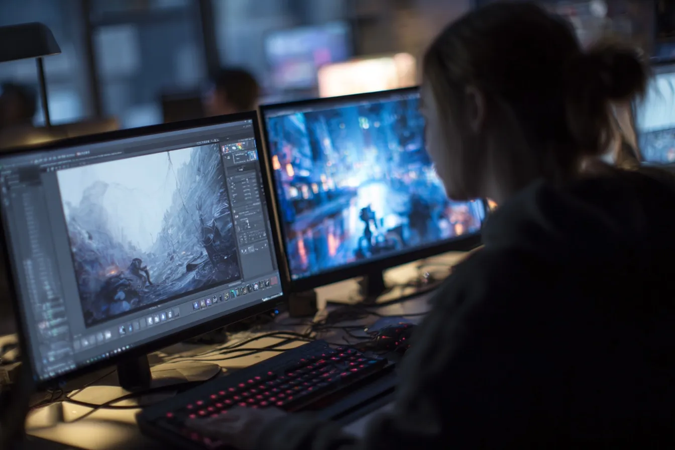 Orthogonal Projection Calculator showing projection of u onto v with arrows, components, and a clear step‑by‑step formula breakdown.