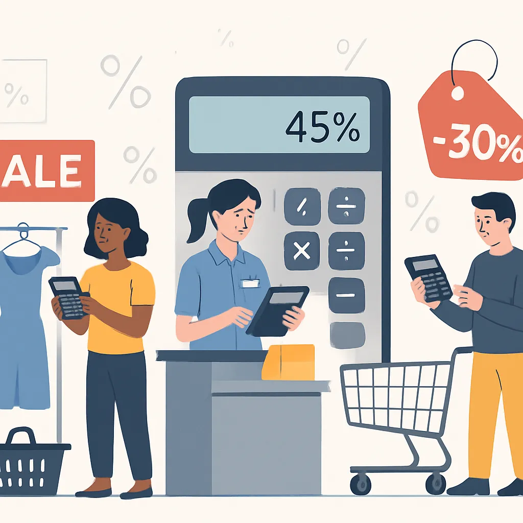 Percentage Off Calculator — calculate discount amount and final price from list price and percent off, with steps.