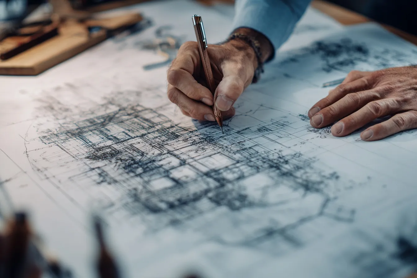 Perpendicular Line Calculator inputs for slope/point, output in y=mx+b, with step‑by‑step perpendicular computation and example diagram.
