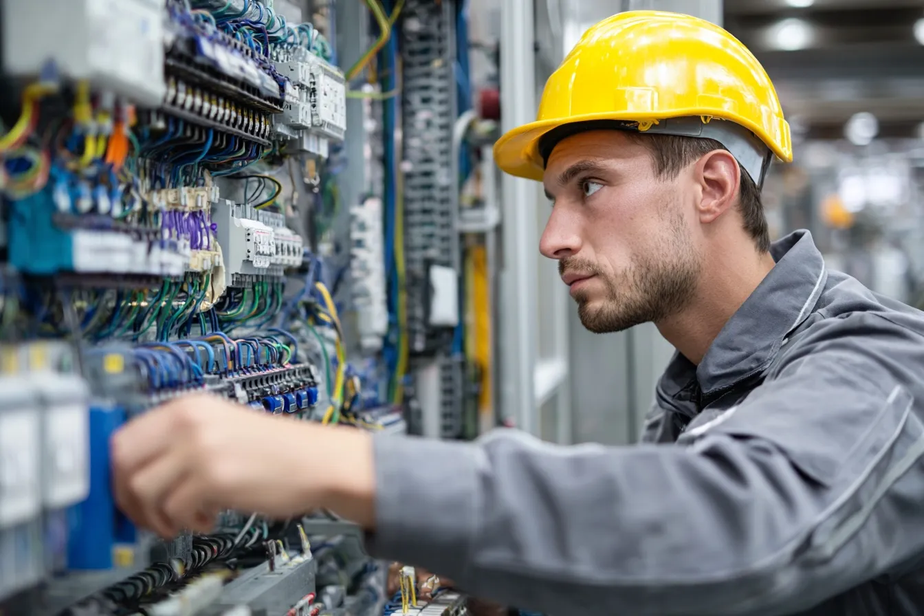 Voltage Drop Calculator computing ΔV = IR for wire runs; enter length, gauge, and current to get voltage drop, percent, and power loss.